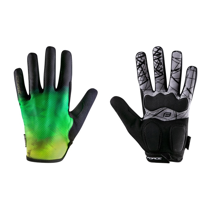 Force MTB Core kesztyű, fluo-zöld XXL