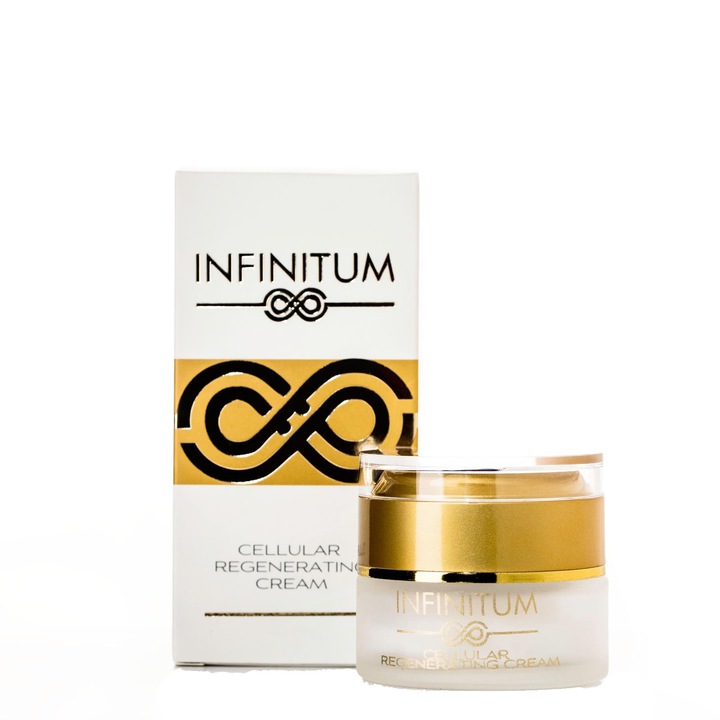 Crema pentru regenerare celulara cu acid hialuronic, vitamina E si A, INFINITUM, 30 ml