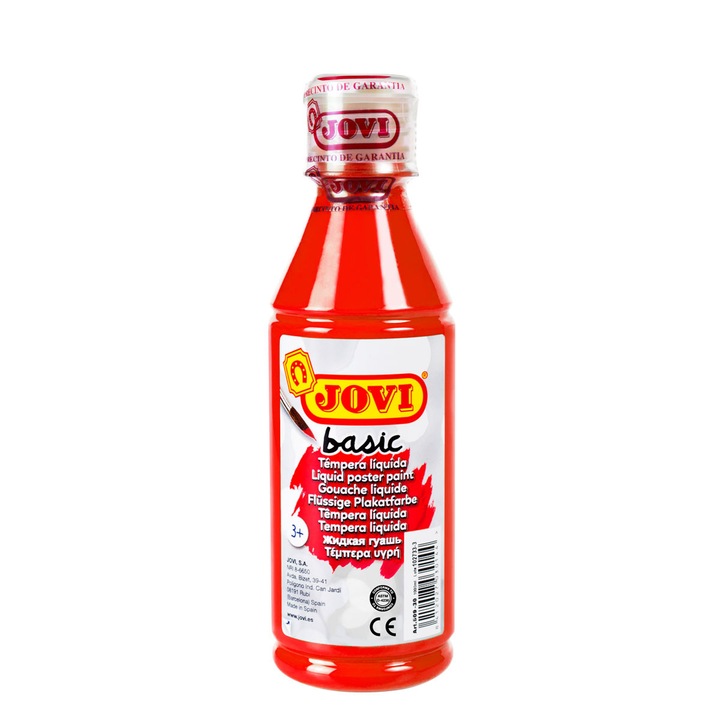 Темперна боя JOVI Basic,250 мл, Червена
