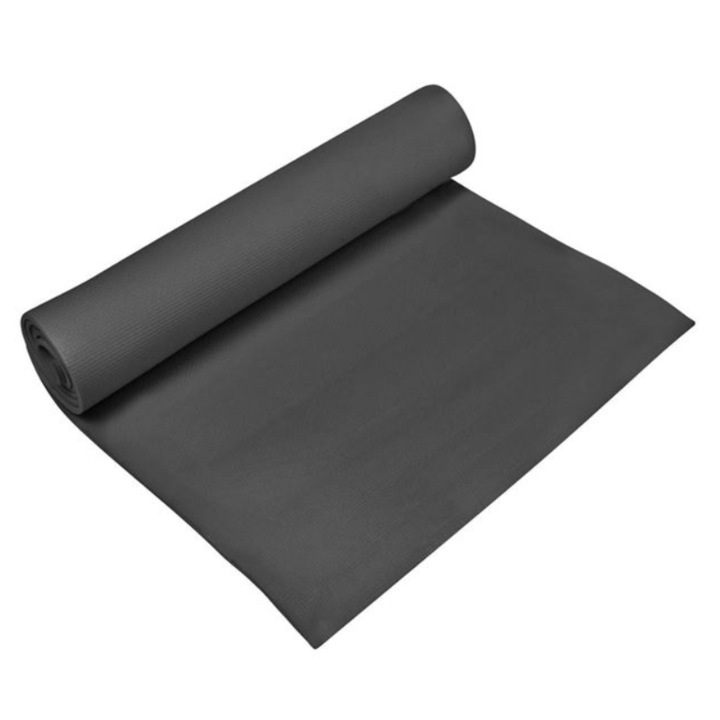 Poliuretán matrac fitneszhez, fekete, 140 x 50 x 1 cm