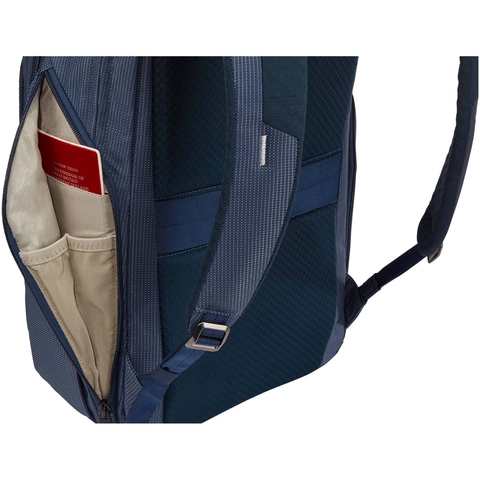 Rucsac Thule Crossover 2, 30 l, pentru laptop de max. 15.6 ", 2 compartimente, buzunar frontal x 2 buzunar lateral x 2, waterproof, nylon, Albastru