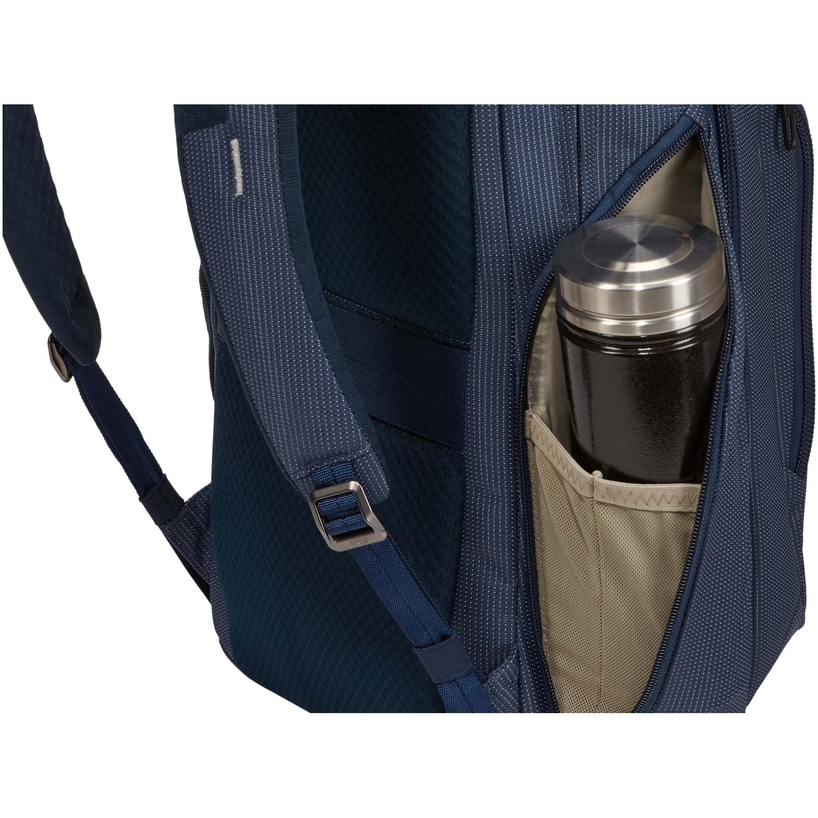 Rucsac Thule Crossover 2, 30 l, pentru laptop de max. 15.6 ", 2 compartimente, buzunar frontal x 2 buzunar lateral x 2, waterproof, nylon, Albastru