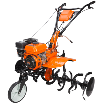 Motocultor cu roti de transport Evotools, 7cp, 208cc, 4 timpi, 3 trepte de viteza, 32 lame+discuri limitare