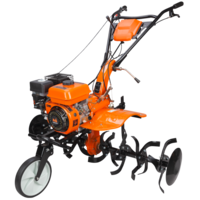 Motocultor cu roti de transport Evotools, 7cp, 208cc, 4 timpi, 3 trepte de viteza, 32 lame+discuri limitare