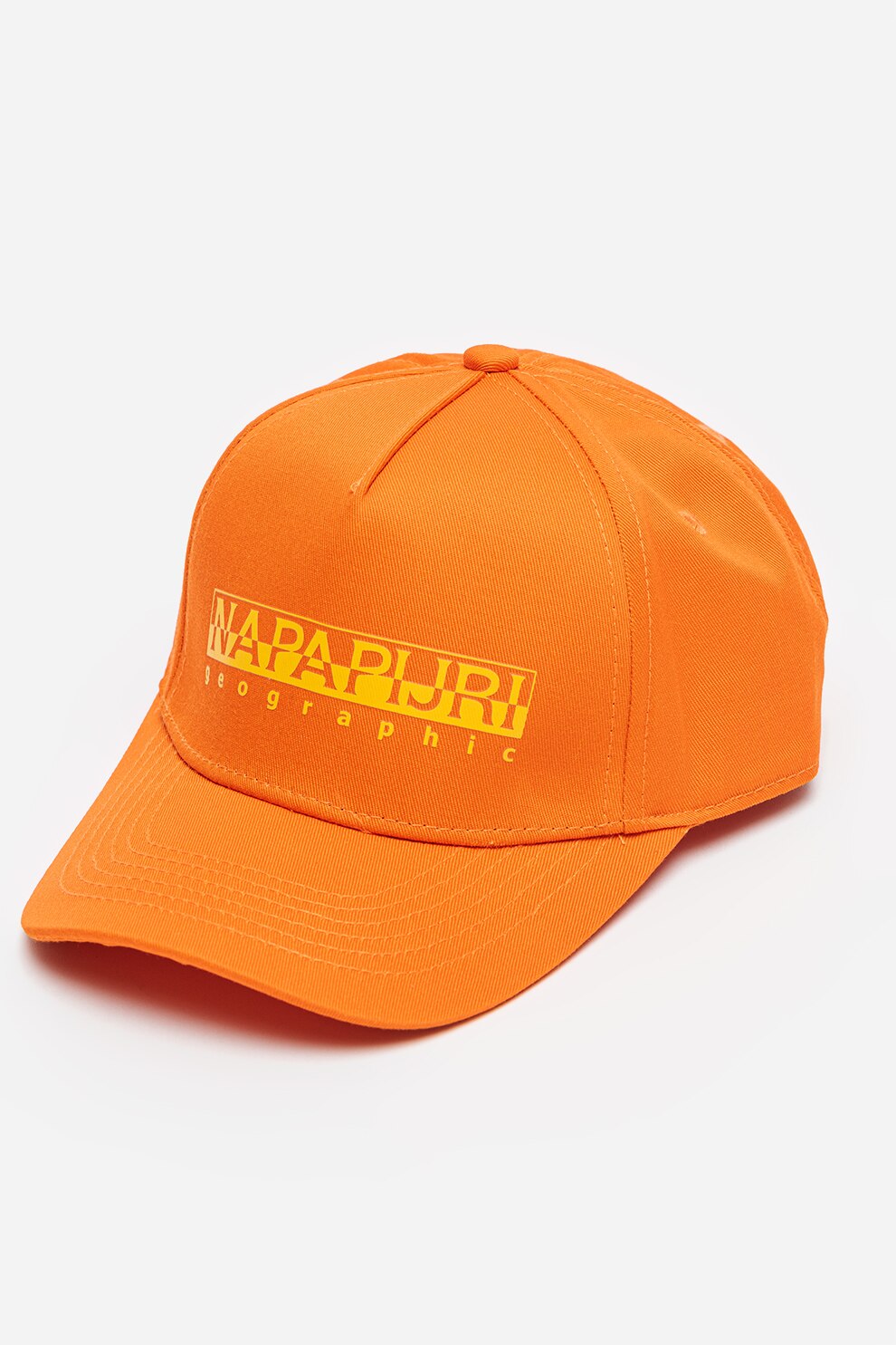 Napapijri, Sapca cu imprimeu logo Framing 3, Oranj mandarina, 48