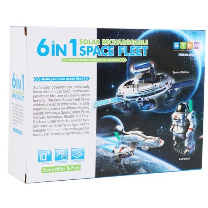 Nava Spatiala Astronaut, 6 in 1 cu Baterie solara