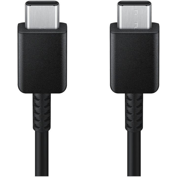Cablu de date Samsung, USB Type-C & USB Type-C, lungime 1.8 m, max. 3A USB 2.0, Negru