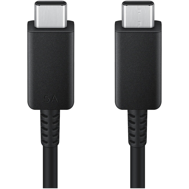 Кабел за данни Samsung, USB Type-C & USB Type-C, Дължина 1.8 м, max. 5A USB 2.0, Черен