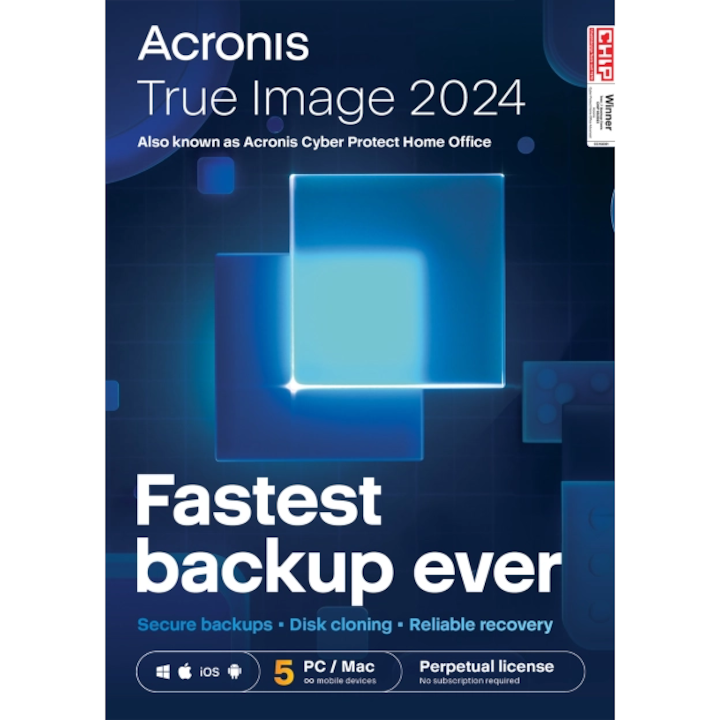 Лиценз Acronis True Image 2024 Electronic License 5 PC/MAC устройства