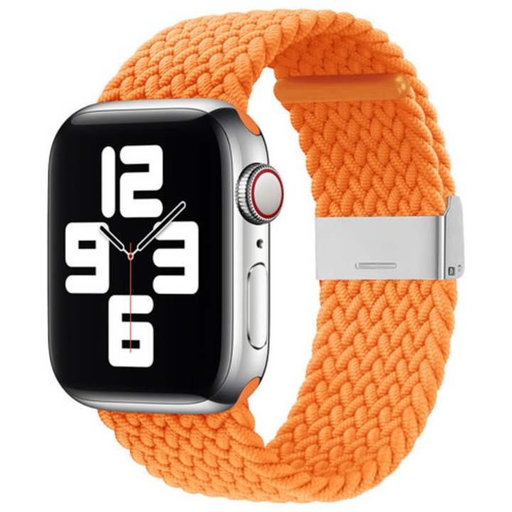 Каишка fixGuard Strap Fabric Band за Apple Watch 6 / 5 / 4 / 3 / 2, 42mm / 44mm, Orange