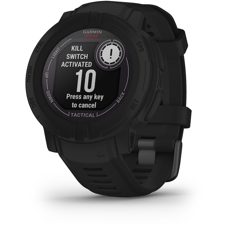Часовник Smartwatch Garmin Instinct 2, 45 мм, Solar, Tactical Edition, Silicone strap, Black