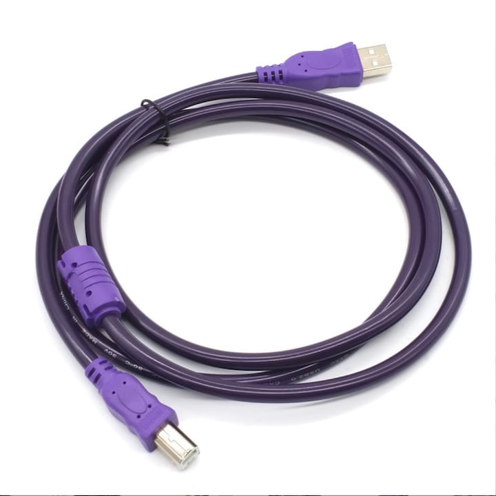 Cablu pentru imprimanta, Epson, USB 2.0, 3m, Mov