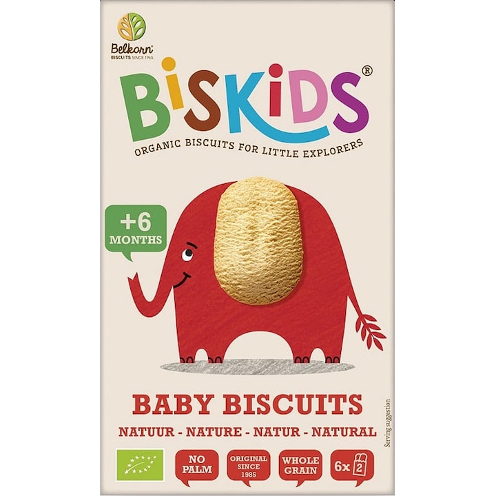 Biscuiti pentru bebe bio, 120g