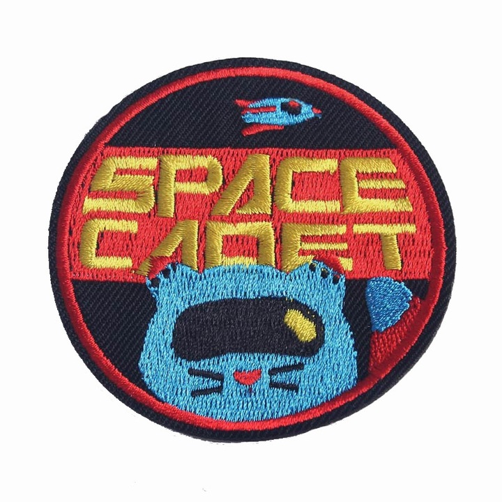 Petic textil brodat Space Cadet 7.2 cm