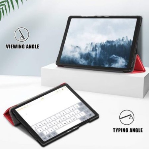 Husa Book Cover compatibila cu Samsung Galaxy Tab S7 Plus/S8 Plus 12.4inch, Red Wine, TELGORBCS
