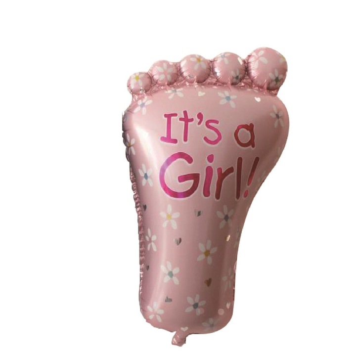 Alufóliából készült figura lufi, rózsaszín Talpita típusú, 45 cm