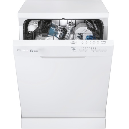 Masina de spalat vase Candy CDPN 2L360SW, 13 seturi, 5 programe, Clasa E, Smart Touch, Pornire intarziata, Autocuratare, 60 cm, Alb