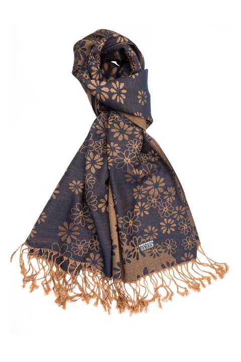 Esarfa model margarete, pashma, 70 x 170cm, Bleumarin