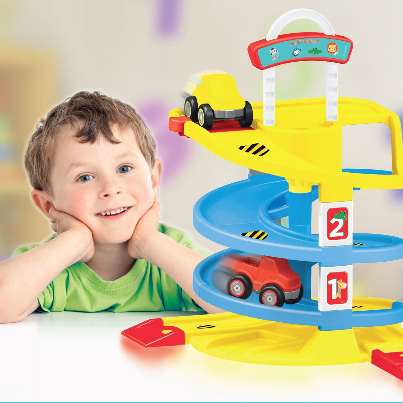 Pista masinute prescolari, Fisher Price, Circular,