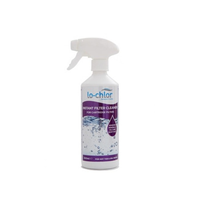 Solutie intretinere piscine pentru curatarea cartuselor filtrante, Instant Filter Cleaner 500ml, Lo-Chlor