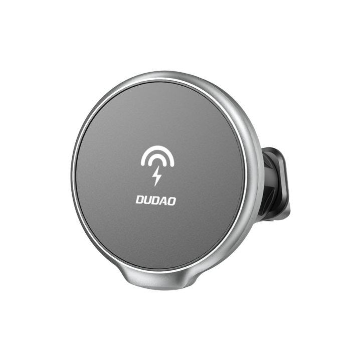 Dudao vezeték nélküli autós töltő, QI 15W, magsafe, autós telefontartó, gyorstöltés, Iphone-hoz, fekete, WIQI02