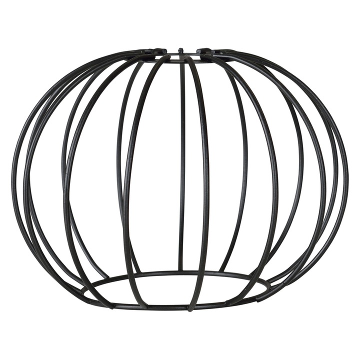 Abajur pentru lampa, Light Home, Karla, Desing moderne, Iluminat interior, Latime 18cm, Material tesatura, Negru