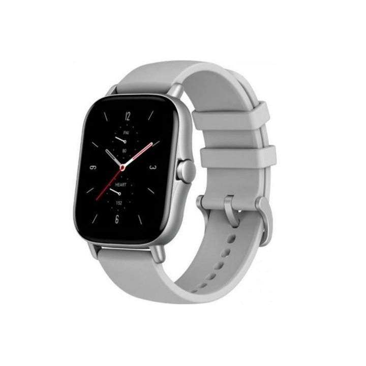 Смарт часовник Amazfit GTS 2 ZEG-SMW-0078, GPS, 1.65 инча, сив
