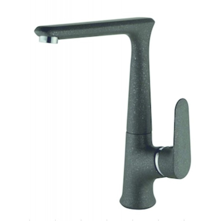 Смесител Inter Ceramic Мелина, ICF 233014, Сив, За кухня