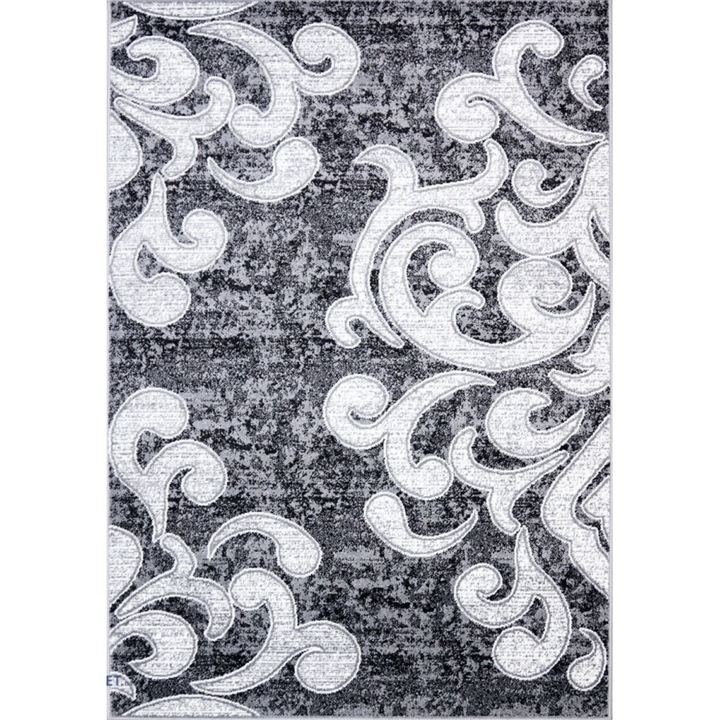 Covor Modern, Cappuccino 16028-610, Gri / Alb, 100x200 cm, 1700 gr/mp