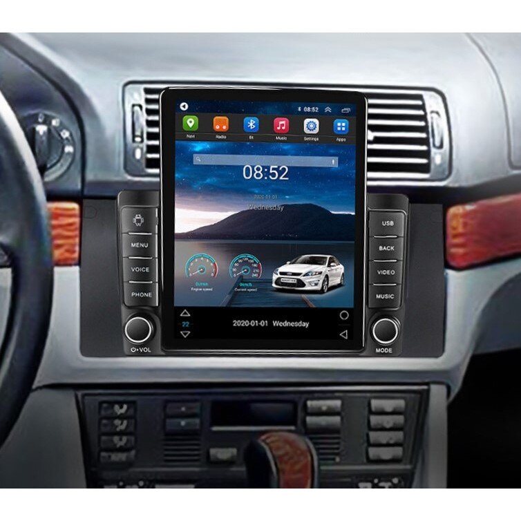 tail robot Cape Navigatie Navi-It, BMW E39 Tesla Style cu butoane, Display 9.7 inch, 2 GB  RAM, 16 GB ROM, Internet, Aplicatii, Waze, WI FI, USB, Bluetooth, Android  10 - eMAG.ro