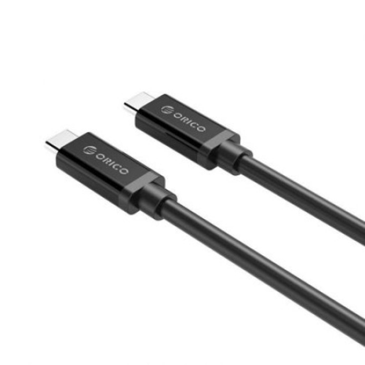 Kábel Orico XC-G2-10-BK, USB3.1 Type C Gen2 dugó – dugó, 1m, 5A, fekete