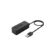 USB Hub USB Splitter, Orico W5P-U2-100-BK-PRO USB2.0, 4 portos hub 1 méteres kábellel