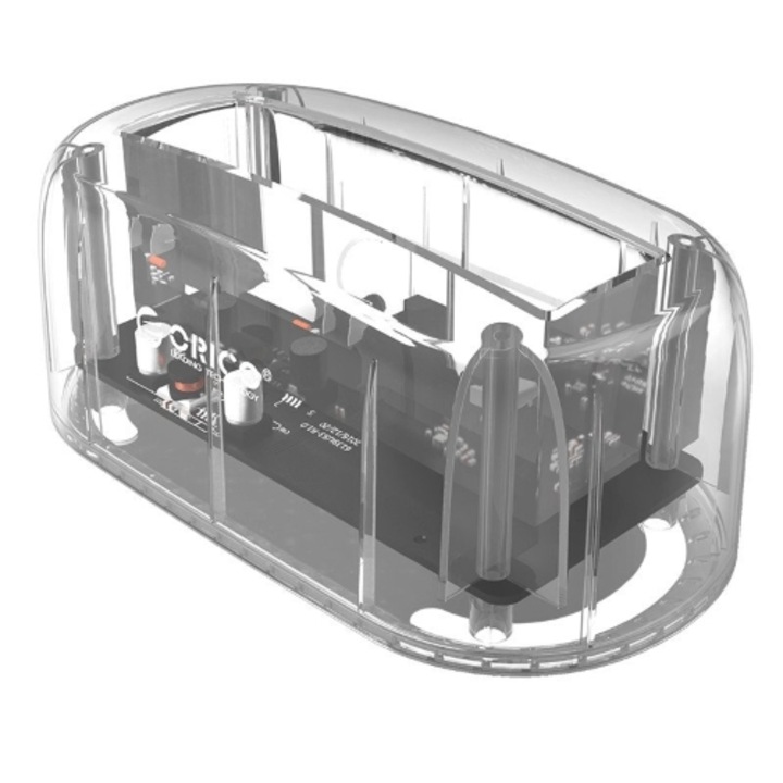 Dokkolóállomás Orico 6139C3-EU-CR-BP, USB3.1 Gen2 Type-C, adapter merevlemezhez 2,5", 3,5" HHD és SSD