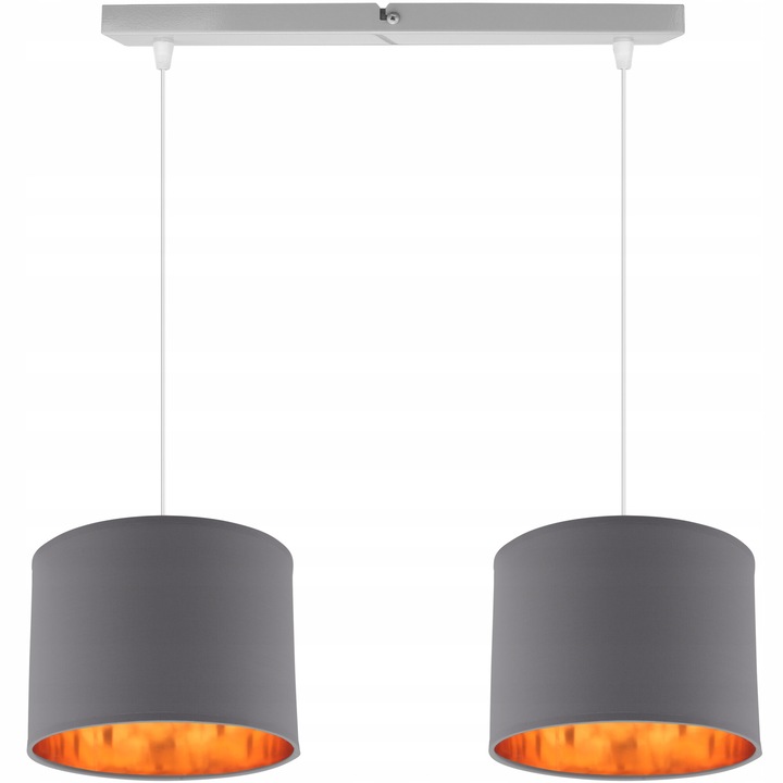 Pendul, Metal, 90 cm, E27, Gri