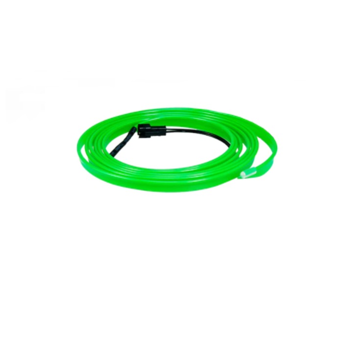 Fir neon lumina ambientala, 5M 5V Verde, conectare USB