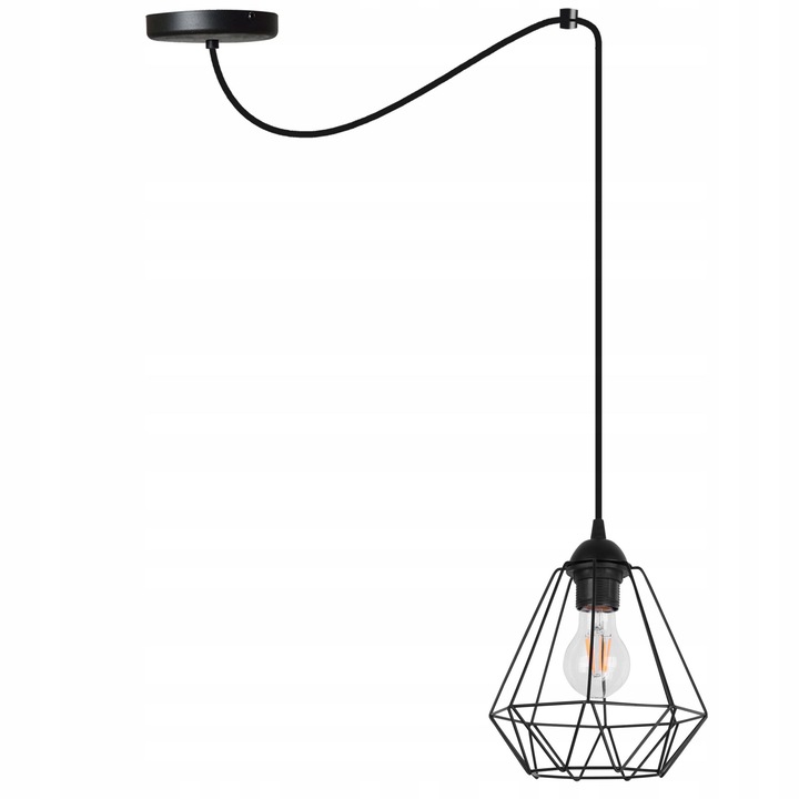 Lustra spider Light Home, Metal, 200 cm, Negru