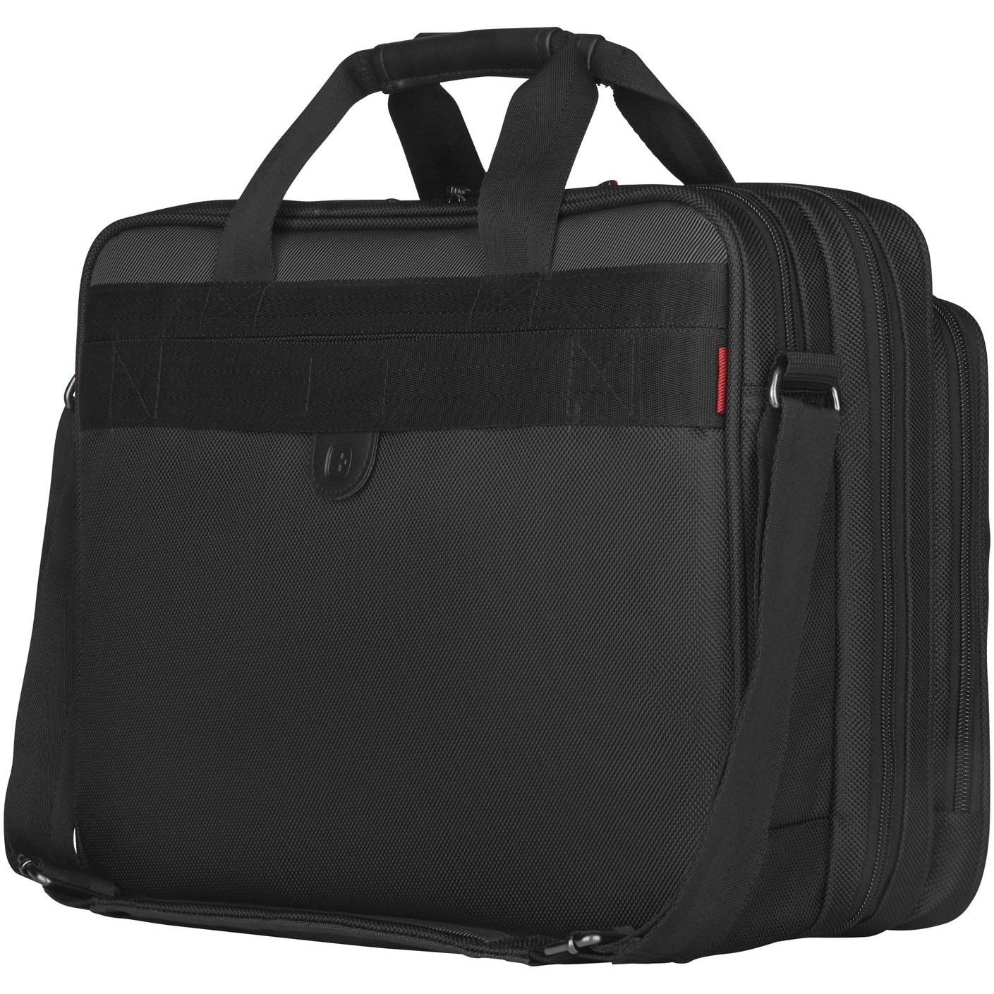 Geanta Wenger Double-Gusset 16", tripla protectie, Negru/Gri