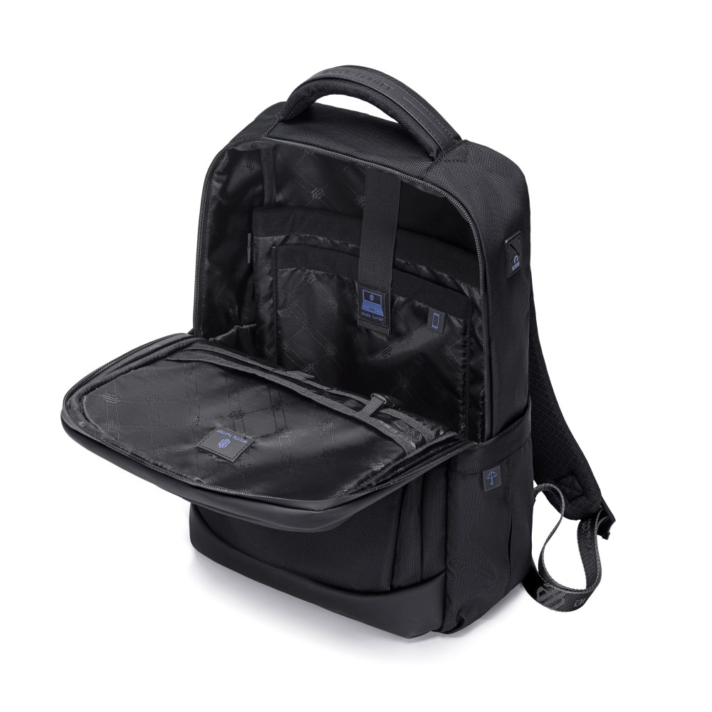 Rucsac laptop 15.6" business, impermeabil, cu orificiu pentru casti audio, Arctic Hunter, 45x30x11 cm, Negru