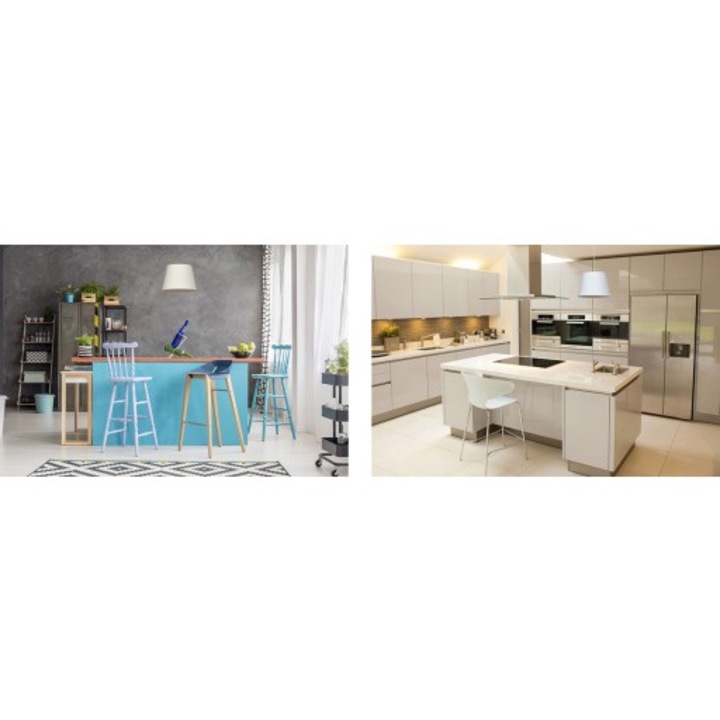 Pendul Lampshade, Light Home, Metal, Soclu E27, 50 cm, Negru