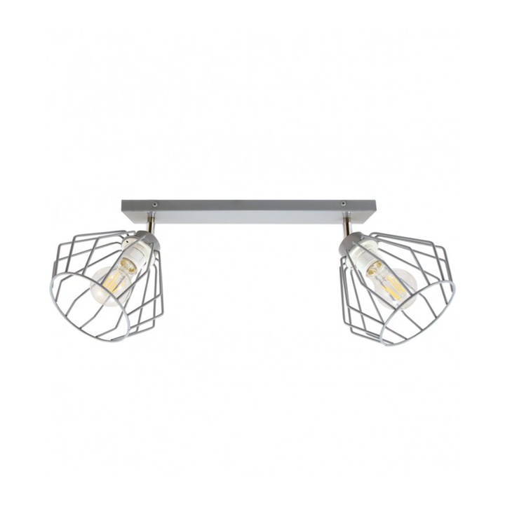 Плафон, Light home, Метал, E27, 60 W, Сив