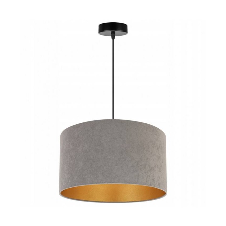 Пендел Light Home, E27, PVC/Метал, 100 см, Регулируем, Сив