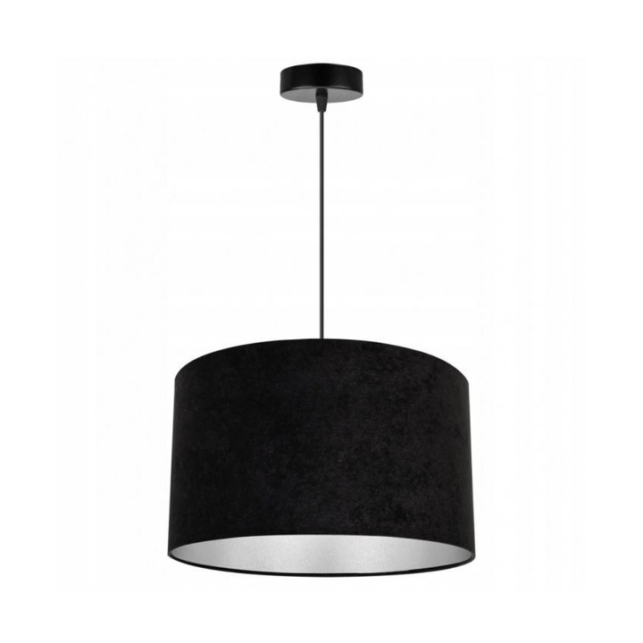 Висулка Light Home, E27, PVC/Метал, 100 см, Регулируема, Черна