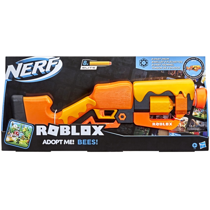 Бластер Nerf Roblox - Adopt Me! Bees!, 8 стрели