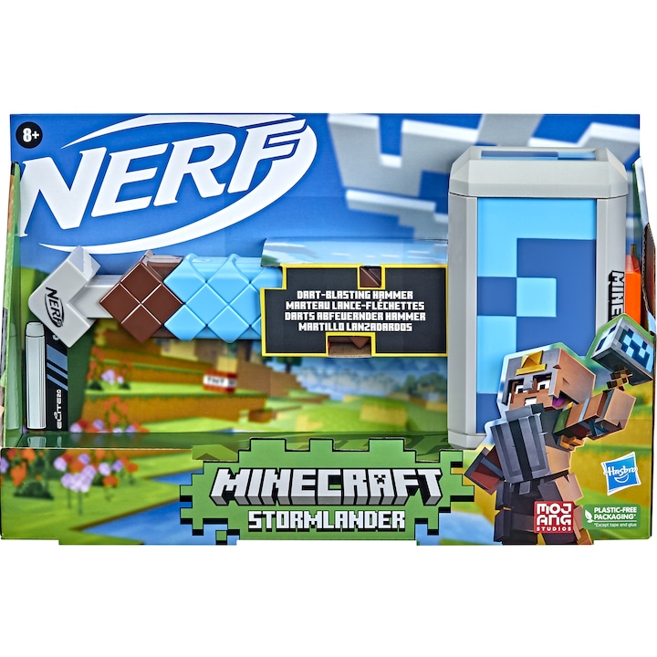 Бластер Nerf Minecraft - Stormlander, 3 снаряда