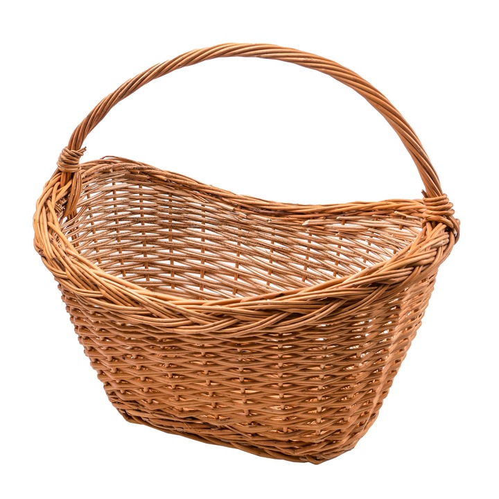 Плетена кошница за пазаруване, овална, persusdecor природа, 43x23x40см / 1452