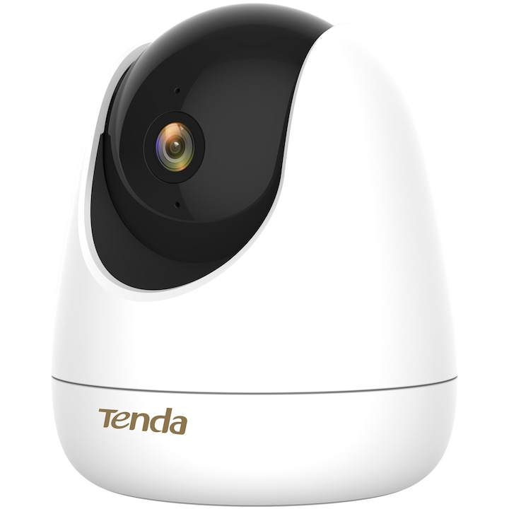 Камера за наблюдение Tenda Smart CP7, 360 градуса, 4Mp, 2560 x 1440, Функция Baby Monitor, Wireless Audio Video, Night Vision, Интелигентно откриване/проследяване, Two-Way Audio