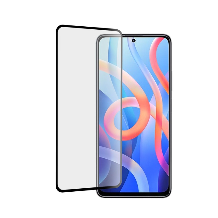 Folie Protectie pentru Xiaomi Redmi Note 11 Mocolo 3D Full Glue, negru