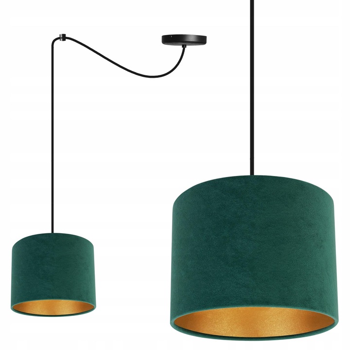 Pendul Light Home, Metal, 200 cm, E27, Verde