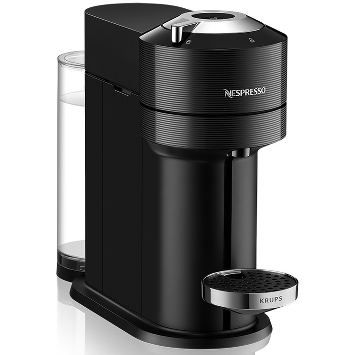 Еспресо машина Nespresso Krups Vertuo Next Premium XN910810, 1500W, Centrifusion™, Свързване с телефон, 1,1 л, черен + Комплект капсули за дегустация
