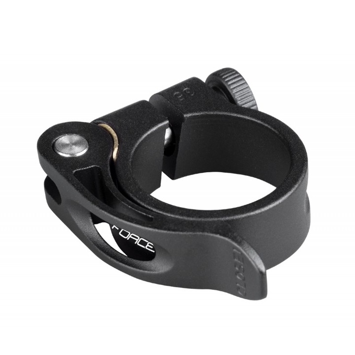 Force Nyeregcső bilincs, C4.4 klipsszel 34.9 mm, matt fekete